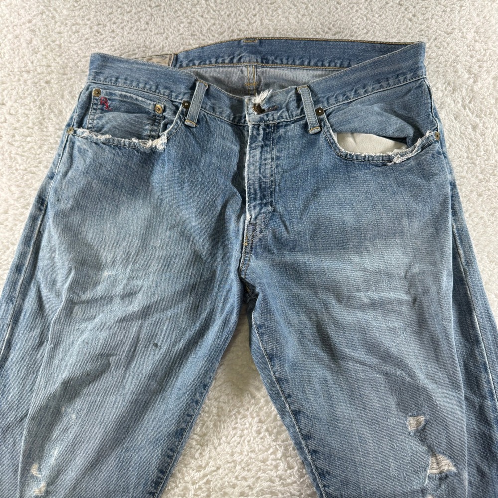 Polo Ralph Lauren Jeans Mens 32x30 Blue Denim The Classic Fit Preppy Casual Pony - Picture 5 of 11